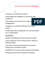 Les Avantages:: 6-Les Avantages Et Les Limites de La Pédagogie Par Projet