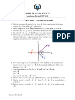 TUTORIAL SHEET - Vectors and Scalars