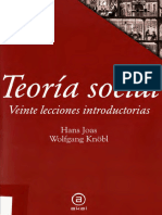 Teoría Social - 4 - Joas, H y Knobl - Veinte Lecciones Introductorias