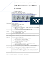 PoCUS Measurements and Quick Ref