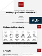 Essential Ingredientes Oa A Modern SOC