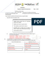 New CH 20 Organism & Environment Worksheet 2 Answer Key