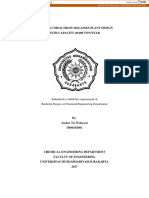 Ethyl Alcohol From Molasses Plant Design With Capacity 40,000 Ton/Year