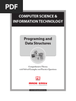 Computer Science & Information Technology: Programing and Data Structures