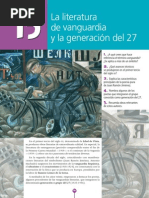 La Literatura de Vanguardia y La Generacion Del 27