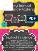 Citing Textual Evidence Posters