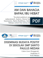 Diseminasi Budaya Positif Di Sekolah SMP Santo Paulus