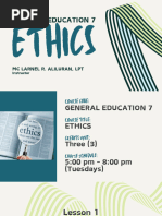 Ethics - Lesson 1.1