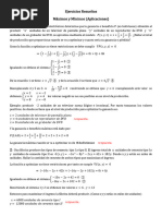 Ejercicios Resueltos (Aplicaciones Maximos y Minimos)