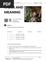 Work and Meaning British English Student