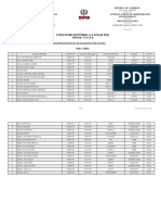 Concours D'Entree A L'Enam 2021: Cellule de L'Informatique Et Des Computer and Statistic Unit Statistiques