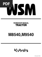 Kubota M8540 M9540 WSM