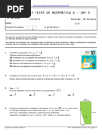 Exercicios Matemática