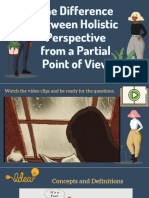 Difference Between Holistic Perspective From A Partial Point of View