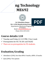 Lecture 1 - ME692 - Welding Technology