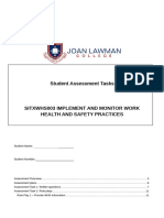 SITXWHS003 IMPLEMENT AND MONITOR WORK HEALTH AND SAFETY PRACTICES 1 .Docm