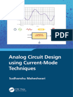 Analog Circuit Design Using Current Mode Techniques 1nbsped 1032393076 9781032393070