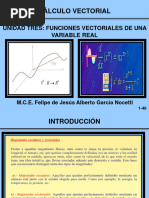 Unidad Tres Funciones Vectoriales de Una Variable Real