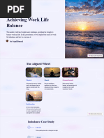 Achieving Work Life Balance