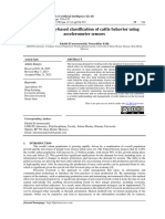 Deep Learning-Based Classification of Cattle Behavior Using Accelerometer Sensors