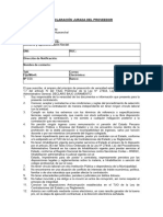 Formato de Declaración Jurada Del Proveedor 2024