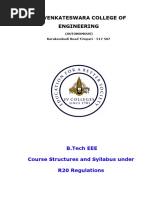 SVCE EEE DEPT R20 Complete Course Structure Syllabus