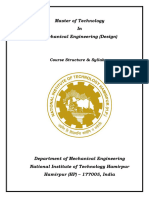 M - Tech - Mechanical Engineering (Design) - Course - STR - and - Syllabus