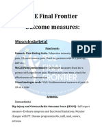 Outcome Measures PCE Final Frontier