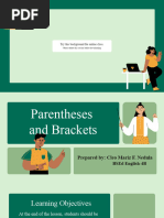 Brackets and Parentheses