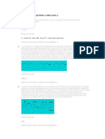 Questionário II - Química Orgânica