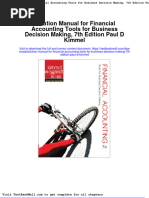 Full Solution Manual For Financial Accounting Tools For Business Decision Making 7Th Edition Paul D Kimmel PDF Docx Full Chapter Chapter