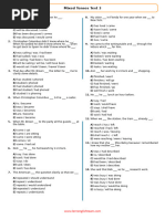 Mixed Tenses Test 3 - Learnenglishteam - Com