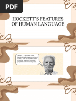 Hocketts Features of Human Language Zed and Jas