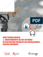 GUÍA TÉCNICA BÁSICA Del MANTENIMIENTO DE LOS SISTEMAS DE PROTECCIÓN PASIVA EN LAS INSTALACIONES Protegida Ok - 0