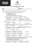 Science - 5 Second Quarter Exam