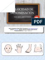 Velocidad de Denominacion PARTES CUERPO