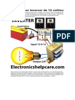 Cómo Hacer Inversor de 12 Voltios