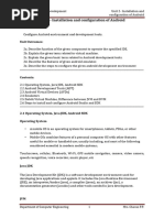 Unit 2 Installation and Configuration of Android