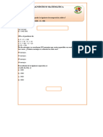 Diagnostico Matemática 5°