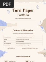 Torn Paper Portfolio by Slidesgo