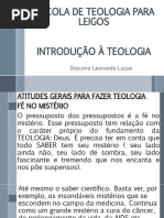 Aula 3 - Atitudes para Fazer Teologia