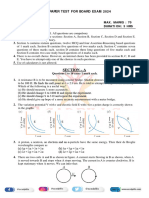 Physics Exclusive Sample Paper With Solution