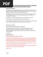 Moniciones y Lecturas Viernes 29 de Septiembre de 2023