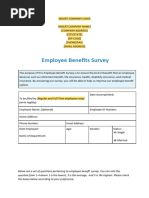 Employee Benefits Survey Template