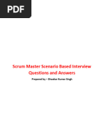 Scrum Master Scenario Based Interview Q&A