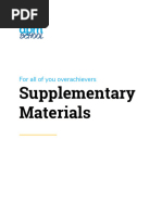 DPM School Supplementary Materials