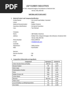 Material Safety Data Sheet of Precured Tread Rubber