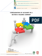 Consolidation of Accounts in A Section 8 Holding Company