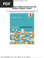 Full Test Bank For Macroeconomics 5Th Edition Charles I Jones PDF Docx Full Chapter Chapter