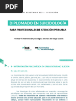 9.1 - Intervención Psicológica en Crisis Suicida